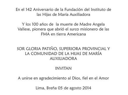 Centenario Madre Angela Vallese